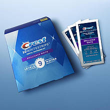 Відбілювальні смужки для зубів Crest 3D White Whitestrips Brilliance White Teeth Whitening Kit 2 шт (1 пара) ур.9