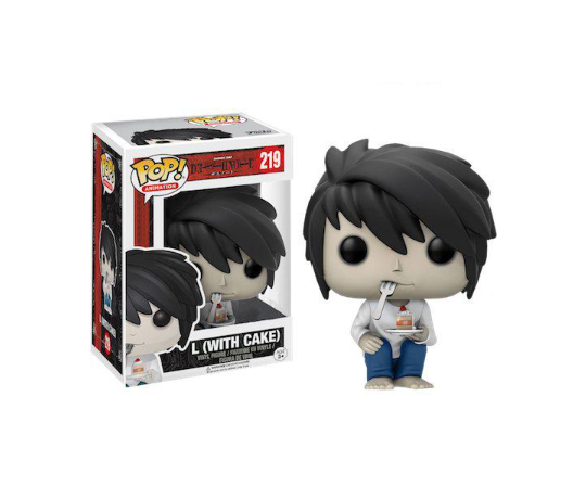 Фігурка Funko Pop Фанко Поп Death Note L with cake Зошит Смерті Л з тортом 10см № 219 AEx ( є дефект)