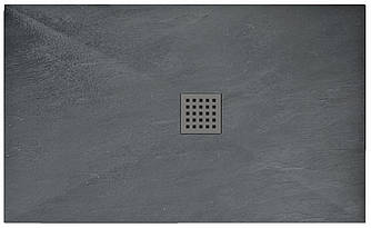 Душовий Піддон REA ROCK 80x120x3,5 Сірий REA-K4583