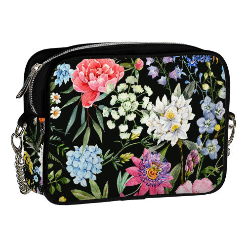Сумка на ланцюжку Cherie Цветочное настроение 21x17x7 см (CHE2_22S014_BL), фото 1