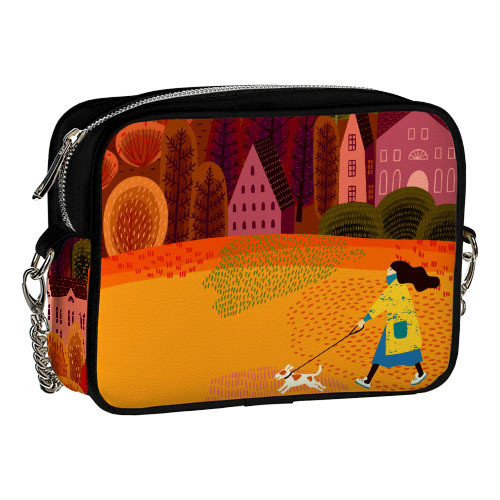 Сумка на ланцюжку Cherie Прогулка 21x17x7 см (CHE2_22S010_BL), фото 1