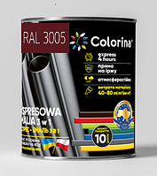 Экспресс-эмаль "3 в 1" ТМ "COLORINA" 2,5л RAL 3005 Вишнёвая