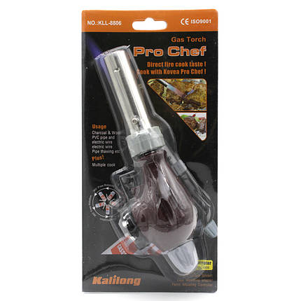 Пальник для газового балона PIEZO Pro Chef Torch Kalilong №KLL-8806, фото 1