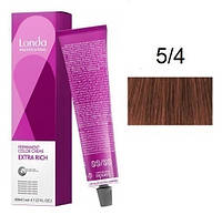 Крем-краска для волос Londacolor 5/4 Светло-коричневый медный 60 мл
