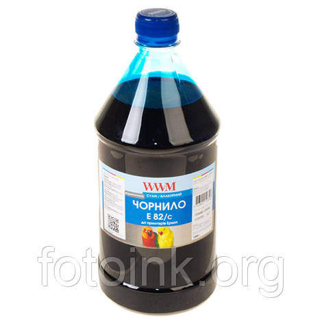 Чорнила WWM для Epson Stylus Photo R270,T50, TX650, 1000г, Cyan Водорозчинні (E82/C-4), фото 1