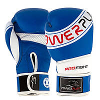 Перчатки боксерские PowerPlay PP 3023, Blue/White 16 унций