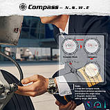 Чоловічий водостійкий спортивний тактичний годинник North Edge Snow Leopard з компасом, фото 6