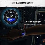 Чоловічий водостійкий спортивний тактичний годинник North Edge Snow Leopard з компасом, фото 7