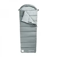 Спальний мішок Naturehike M400 NH20MSD02 Left Gray з капюшоном