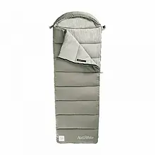 Спальний мішок Naturehike M400 NH20MSD02 Right Green з капюшоном