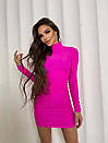 Облягаюча міні сукня з акцентом на грудях і складками збоків (р. S-M) 66035016Q, фото 2