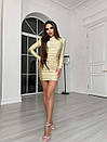 Облягаюча міні сукня з акцентом на грудях і складками збоків (р. S-M) 66035016Q, фото 3
