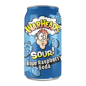 Газований напій WarHeads Sour Blue Raspberry Soda 330ml