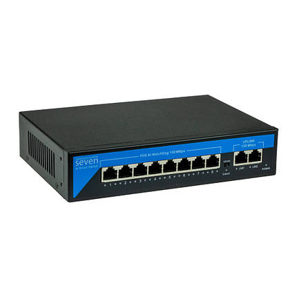 PoE комутатор (switch) 8 портів SEVEN P-7328, фото 1