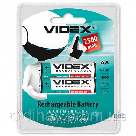 Акумуляторна батарейка Videx R06 2500 mAh