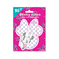 Папір з клейким шаром YES фігурна Minnie Mouse 40 арк
