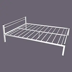 Ліжко двоспальне металеве Tobi sho Гармонія 190X180 білий