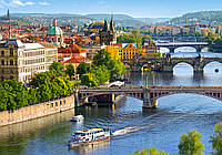 Пазл для детей "Взгляд на мосты в Праге" Castorland (B-53087)