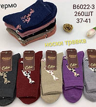 Жіночі теплі шкарпетки травичка термо 37-42 (10 шт.) Фена