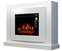 Камінокомплект ArtiFlame Lucca AF23S Білий Б'янко (зі звуком) 3D Камін зі світлодіодним підсвічуванням, фото 2