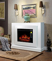Камінокомплект ArtiFlame Lucca AF23S Білий Б'янко (зі звуком) 3D Камін зі світлодіодним підсвічуванням, фото 6