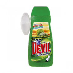 Засіб гель для чищення туалету Dr.Devil 3в1 Яблуко 400 мл