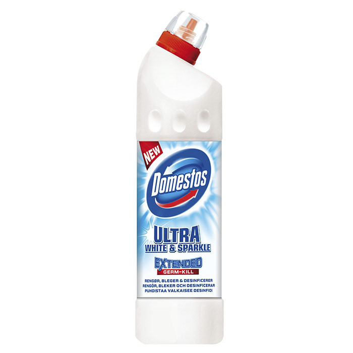 Гель для чищення унітазу Domestos White & Sparkle 750 мл