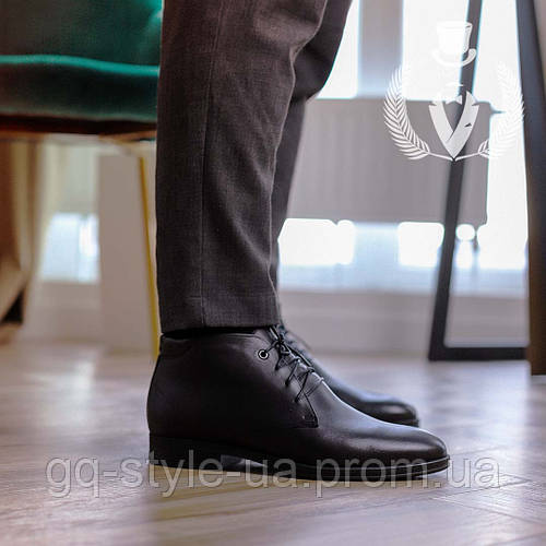 Купить Кожаные мужские классические ботинки на меху(Цигейка), цена 3550 ...
