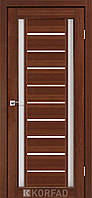 Двери VALENTINO (DELUXE) VLD-03 Полотно, эко-шпон Орех