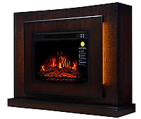Камінокомплект ArtiFlame Lucca AF23S Махагон Коричневий Антик (зі звуком) 3D Камін зі світлодіодним підсвічуванням, фото 3