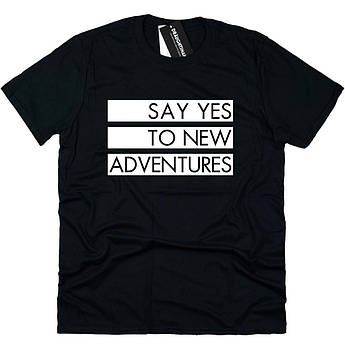 Унісекс-футболка з принтом "Say yes".
