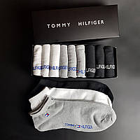 Набор мужских носков Tommy Hilfiger 9 шт | Мужские укороченные носки Томми Хилфигер (Bon)