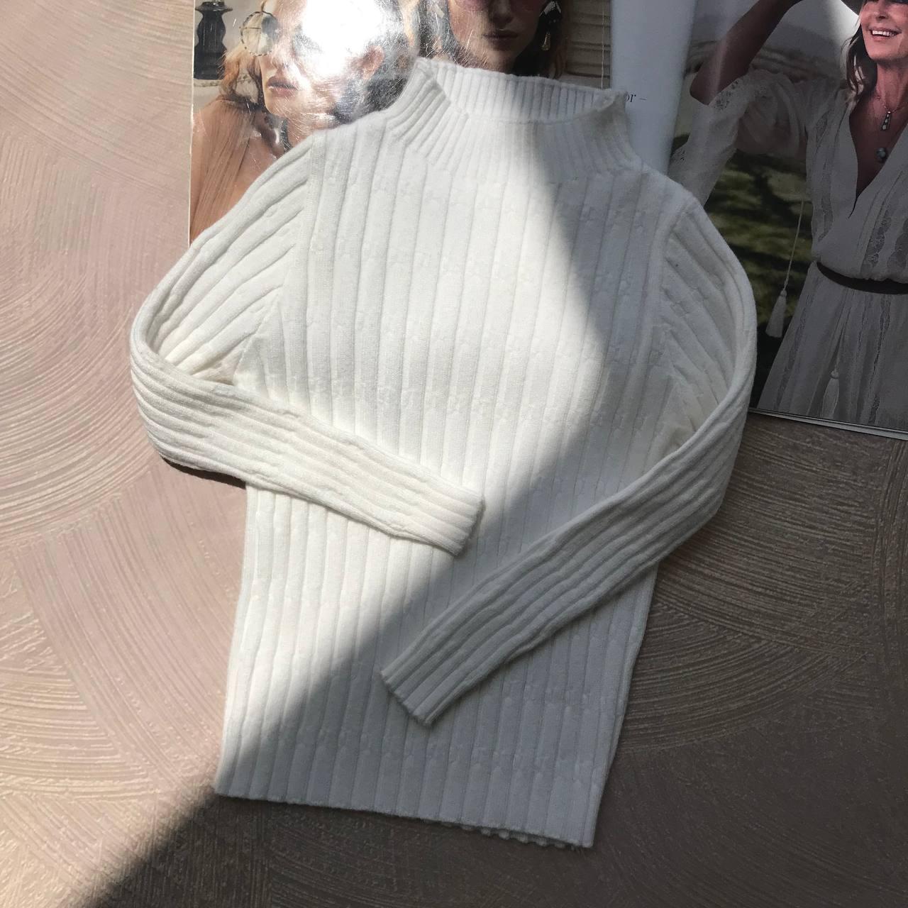 Дитяча водолазка гольф Біла 63116 147, Белый, Унисекс, Весна Осень, 98, фото 1