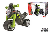 Мотоцикл для катания малыша BIG "Спортивный стиль" со звук. эффектом, зеленый, 18 мес.+ | 56364