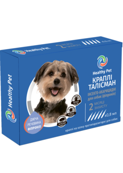 Краплі "Талісман" інсекто-акарицидні для собак (фіпроніл), 5 ампул х 0,8мл (Healthy Pet) 32 шт/ящ