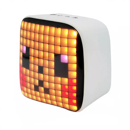 Портативна колонка безпровідна Pixel Art Speaker 5 Вт з підсвіткою Білий (35218/white), фото 1