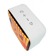 Портативна колонка безпровідна Pixel Art Speaker 5 Вт з підсвіткою Білий (35218/white), фото 4
