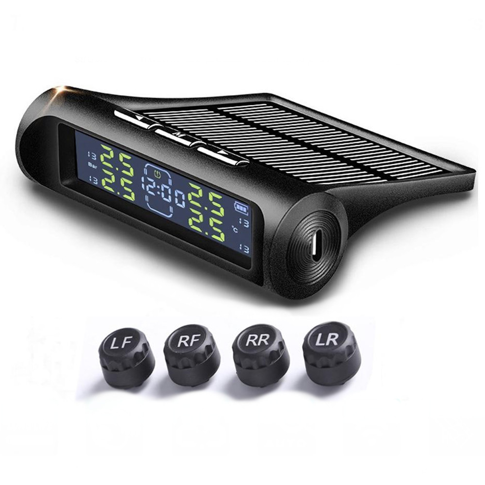 Система контролю тиску в шинах TPMS бездротова із сонячною панеллю зовнішні датчики