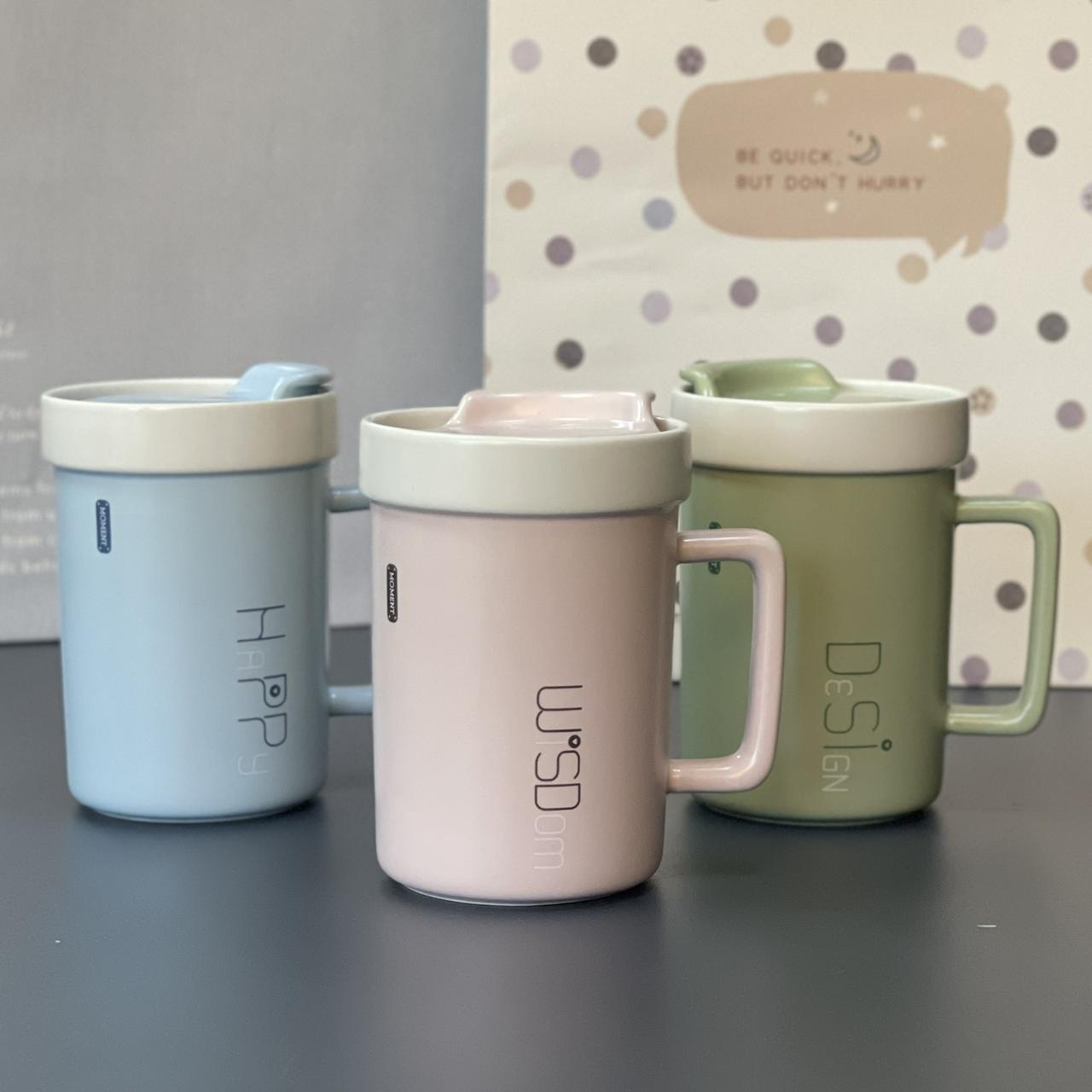 Чашка "Момент", мікс, Термочашка керамическая с крышкой "Момент", фото 1