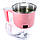 Електрична каструля для тушіння "Cooking Pot YS-402" 600W, Рожева електрокаструля на 1.5 л (электрокастрюля), фото 5
