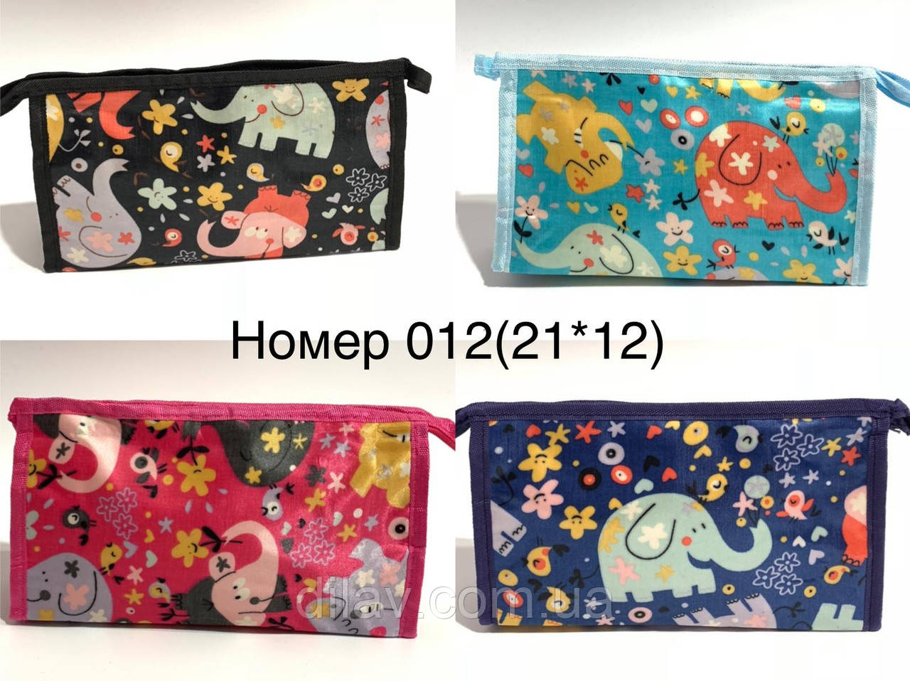 Косметичка жіноча ситцева розмір 21х13, фото 1