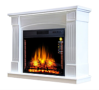 Камінокомплект ArtiFlame Boston AF28S Білий Б'янко (зі звуком) 3D Електрокамін з ефектом живого вогню, фото 3