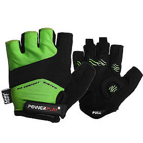 Велорукавички PowerPlay 5013 B, Green M