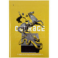 Книга записная А4 Courage, 96 л., кл., желтая