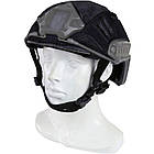 Чохол кавер на балістичний шолом (каску) типу Fast, Silenta Чорний (TY), фото 2