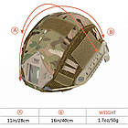 Кавер чохол на каску шолом Ops-Core FAST (MH, BJ, PJ), Silenta Мультикам (CP), фото 5