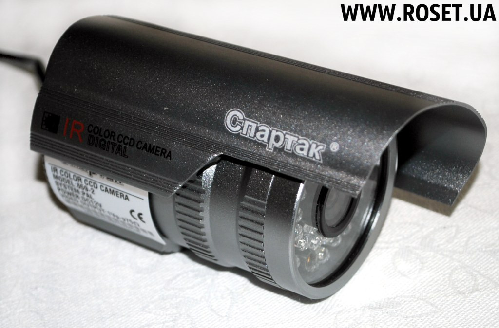 Аналоговая IR CCD камера для наружного видеонаблюдения CCTV Camera 659-2 "Спартак" (3.6 мм) - фото 4 - id-p282090363