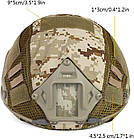 Кавер чохол на шолом балістичний, каску типу Fast, Піксель Койот (DD), фото 3