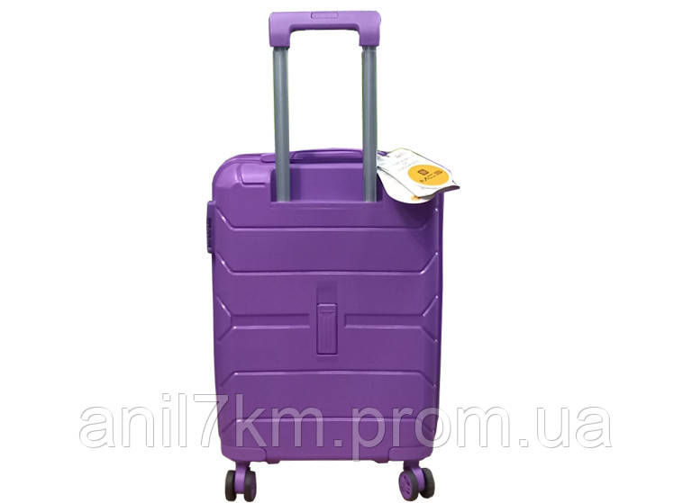 Малый чемодан полипропилен на четырёх колёсах - фото 4 - id-p1705960714