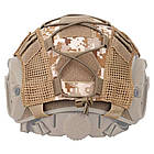 Чохол-кавер на шолом каску типу FAST, Elastic Cord Pixel Coyote (DD), фото 5